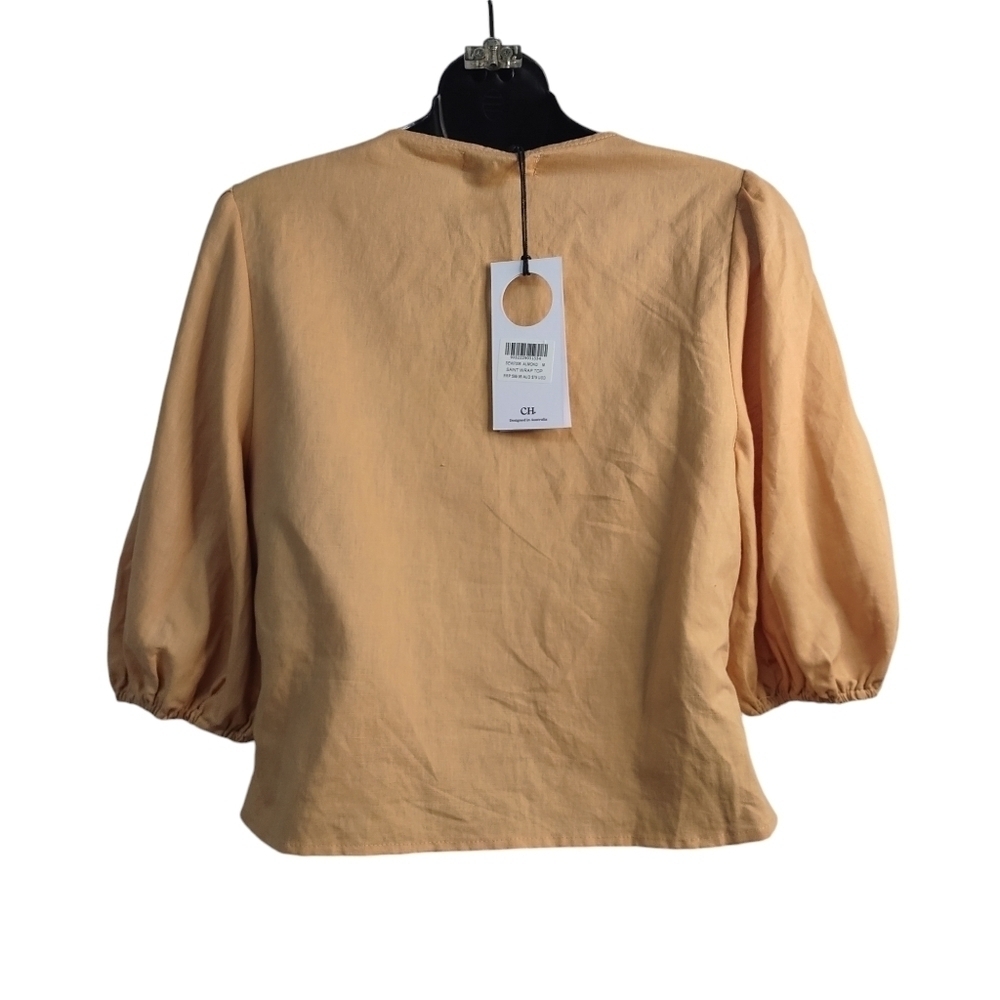 Charlie Holiday Saint Wrap Top Women's Almond Wrap Top Size M NWT - Picture 4 of 10